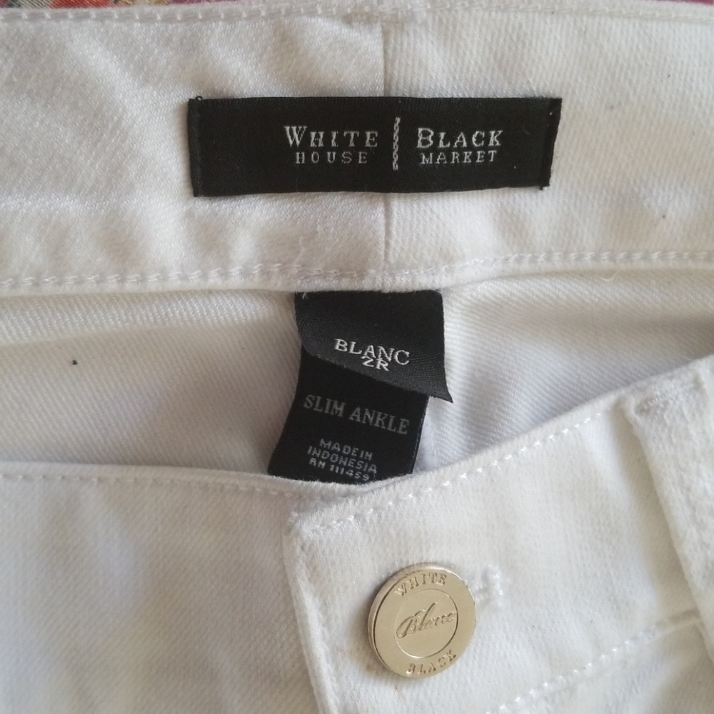 White House Black Market White jeans